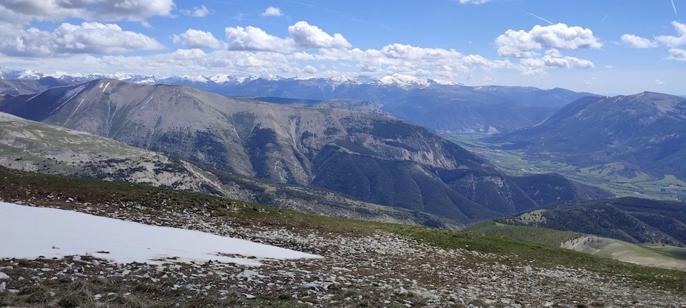 Vue depuis la montagne du Tournon dans les Alpes de Haute Provence